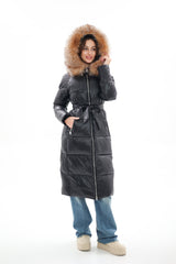 Genuine Silver Fox Fur Alternative Down Fill Coat Alaska® Outerwear Company
