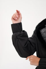 Genuine Mink Fur Real Python Leather Trim Coat Alaska® Outerwear Company