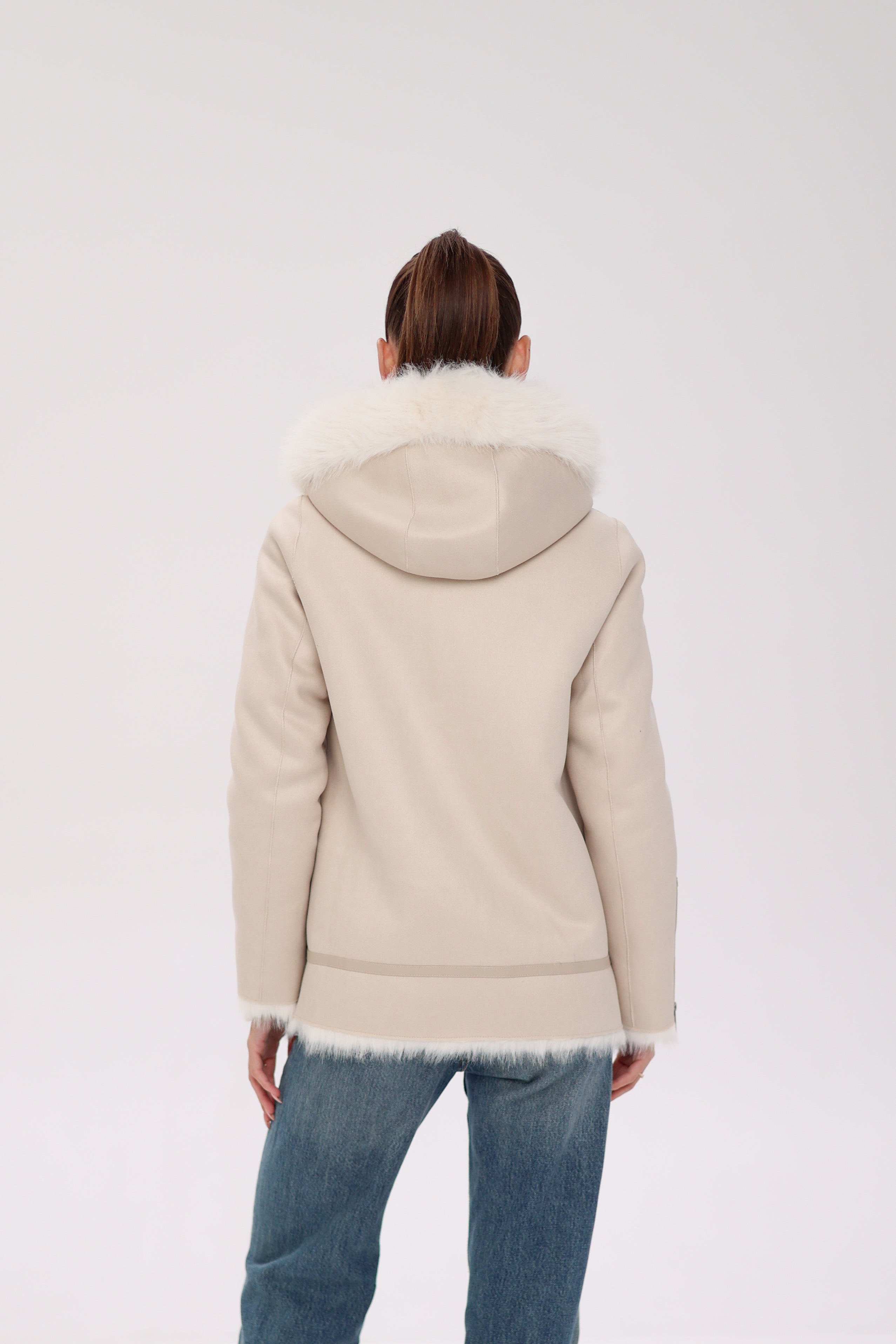 ⇆ Reversible Hooded Wool Blend Jacket Alaska® Outerwear Company