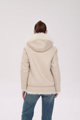 ⇆ Reversible Hooded Wool Blend Jacket Alaska® Outerwear Company