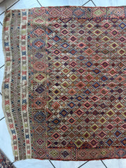 Antique Turkish Jajim Wool Rug 5’6” x 14’5” Rugistan