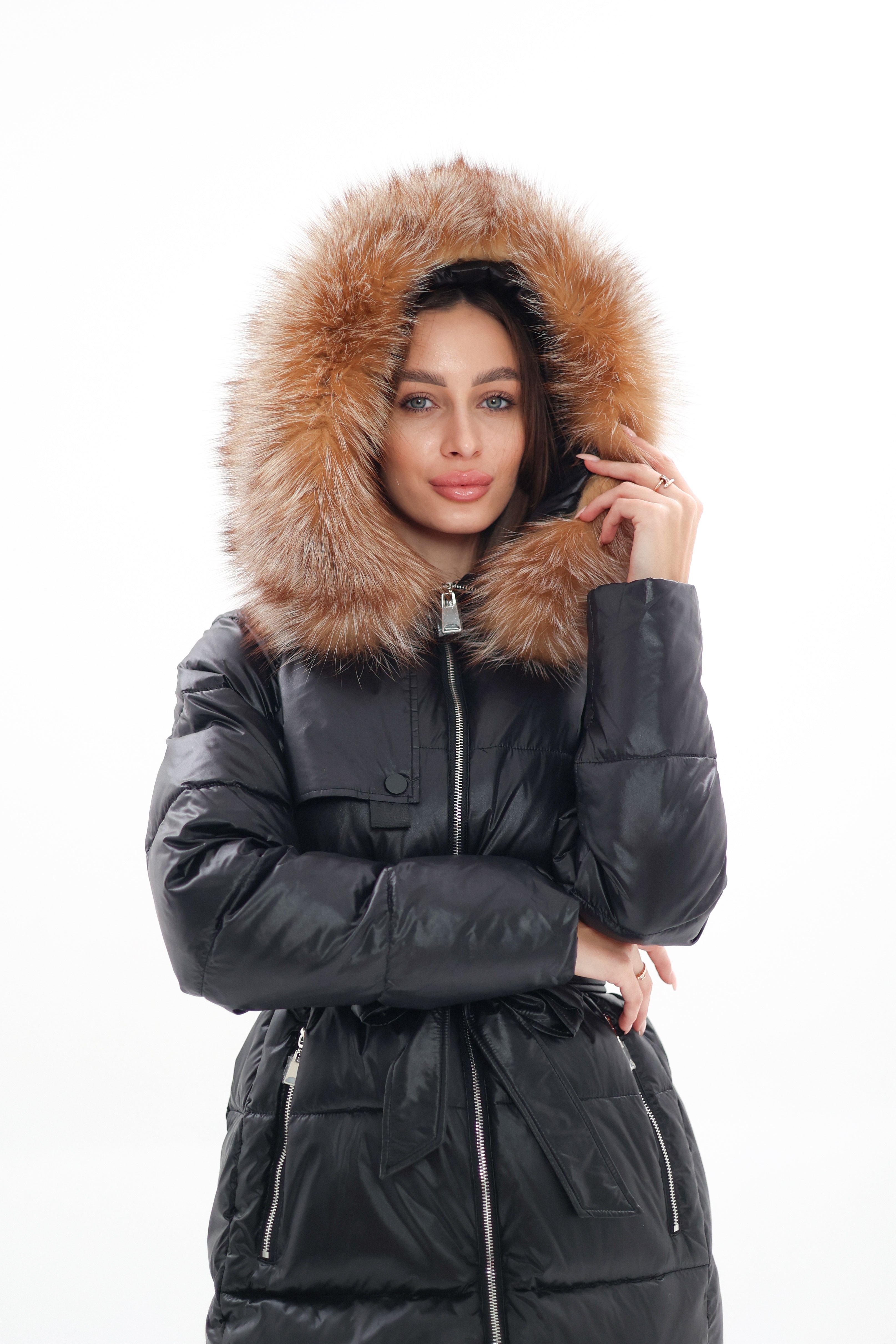 Genuine Silver Fox Fur Alternative Down Fill Coat Alaska® Outerwear Company