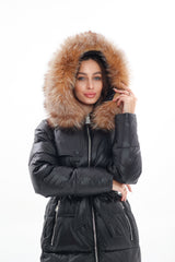 Genuine Silver Fox Fur Alternative Down Fill Coat Alaska® Outerwear Company