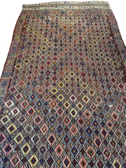 Antique Turkish Jajim Wool Rug 5’6” x 14’5” Rugistan