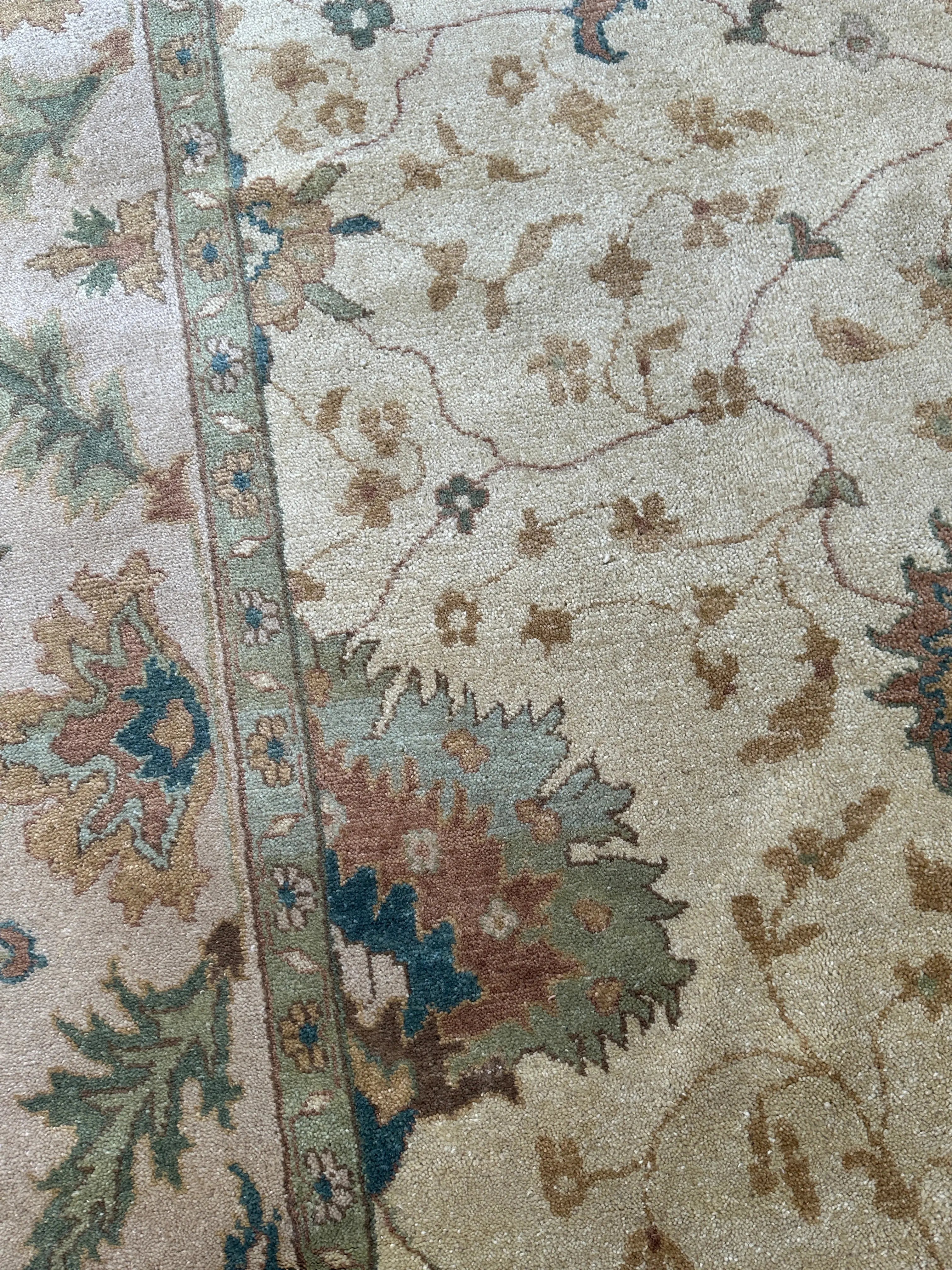 Hand-Knotted Oushak Soft Wool Rug 8 x 10 Rugistan