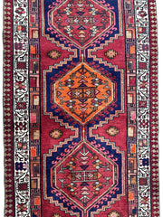 Vintage Persian Sarab Wool Runner Rug 3’4 x 10’7” Rugistan