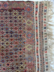 Antique Turkish Jajim Wool Rug 5’6” x 14’5” Rugistan
