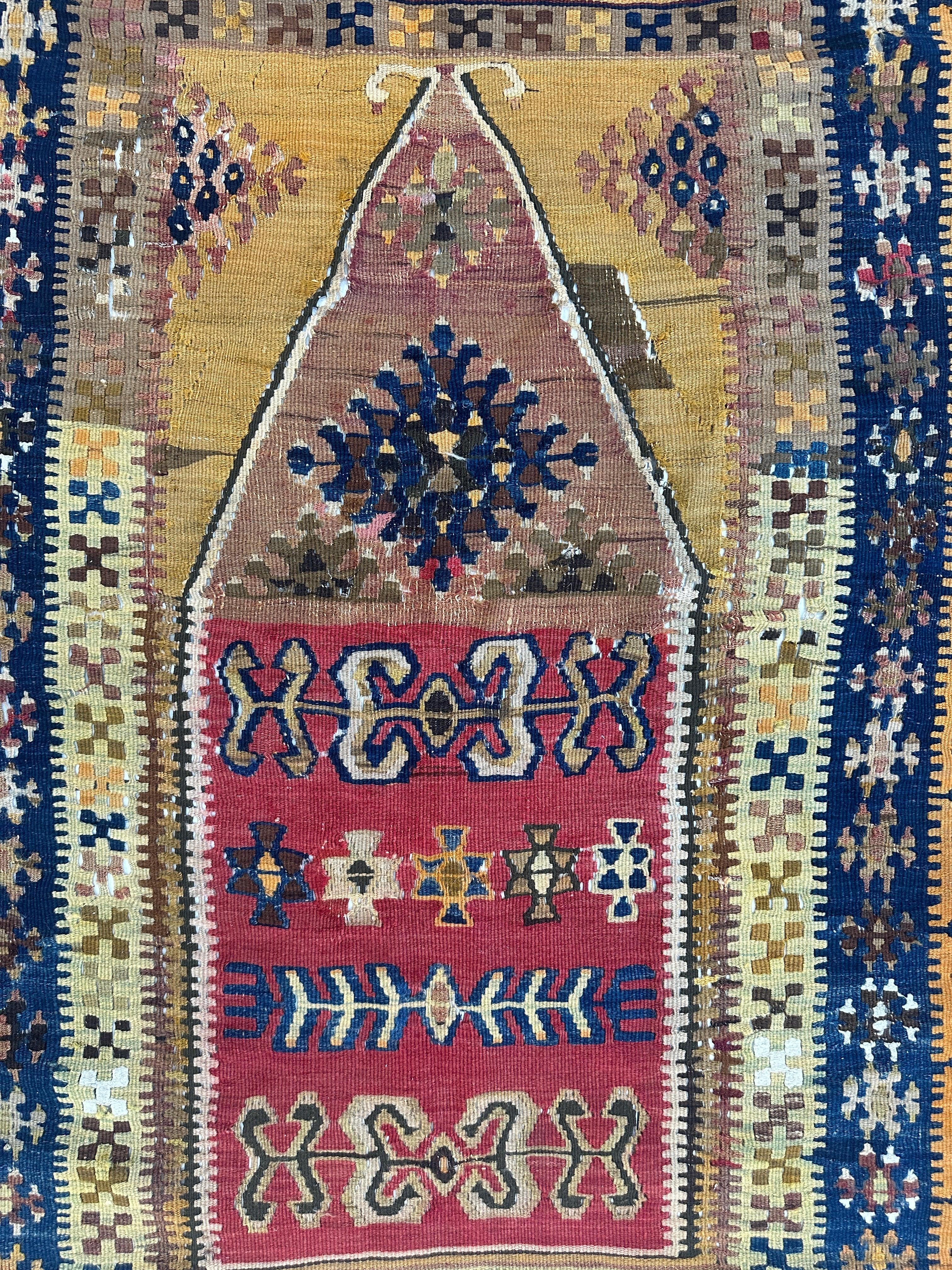 Antique Anatolian Wool Prayer Rug 4’ x 6’6” Rugistan
