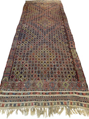 Antique Turkish Jajim Wool Rug 5’6” x 14’5” Rugistan