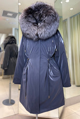Genuine Silver Fox Fully Lined Hood Rabbit Insulated Parka Alaska® Outerwear Company