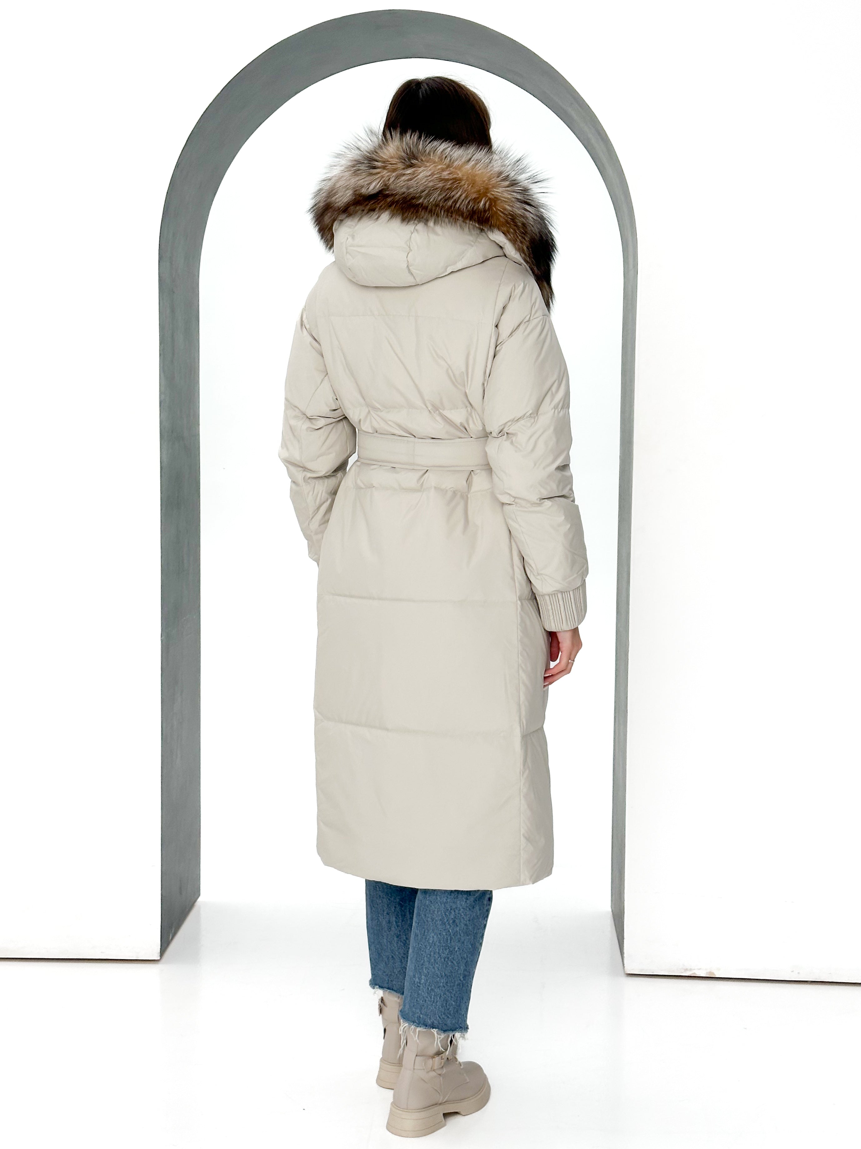 Alice Genuine Silver Fox Down Fill Coat Alaska® Outerwear Company