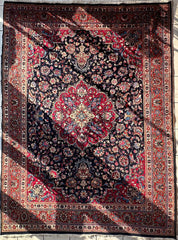 Persian Mashhad Hand Knotted Wool Area Rug 9’9” x 13’3” Rugistan