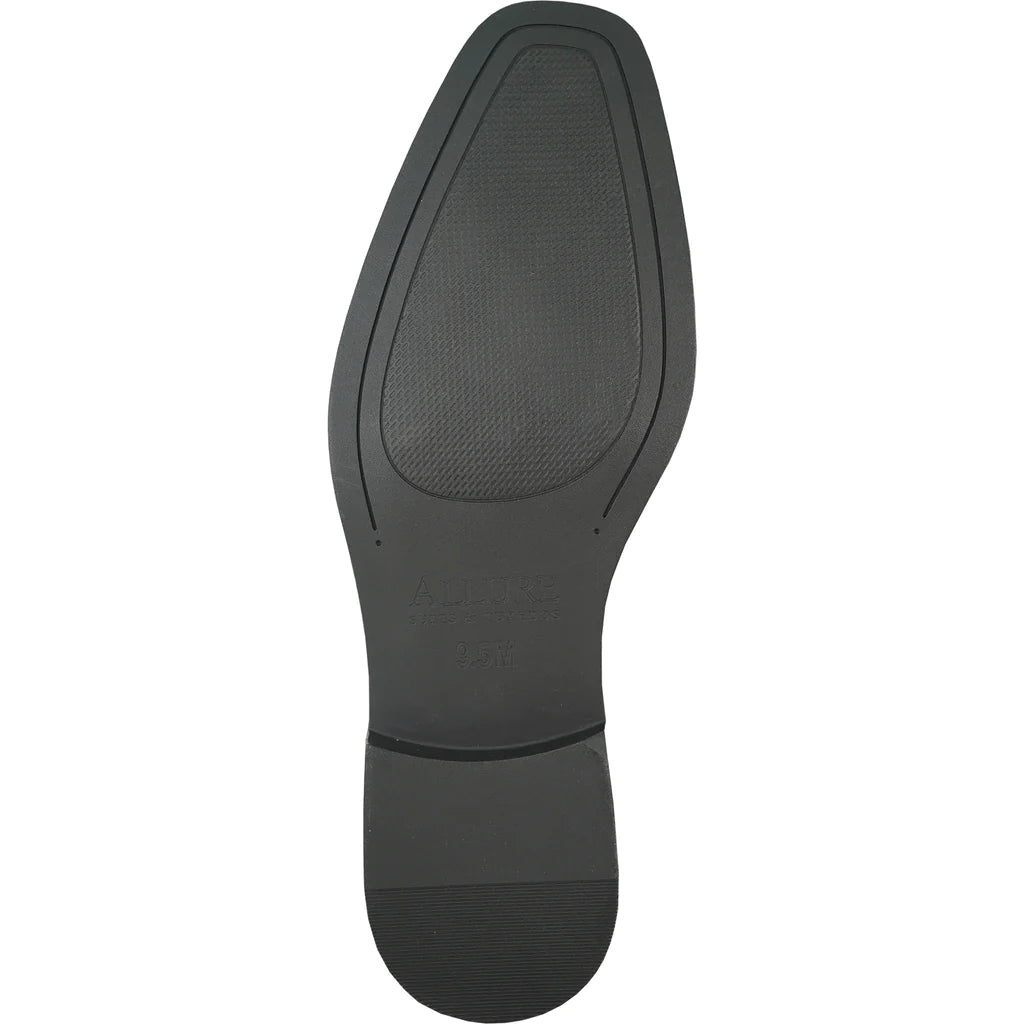 Black shoe sole on a white background