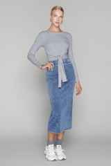 Jasper Skirt in Midwash Denim Apparalel