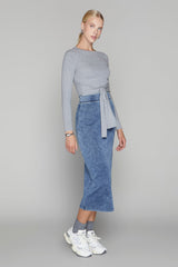 Jasper Skirt in Midwash Denim Apparalel
