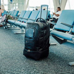 Black Leather Carry-On Roller Bag (Only 150 Made)