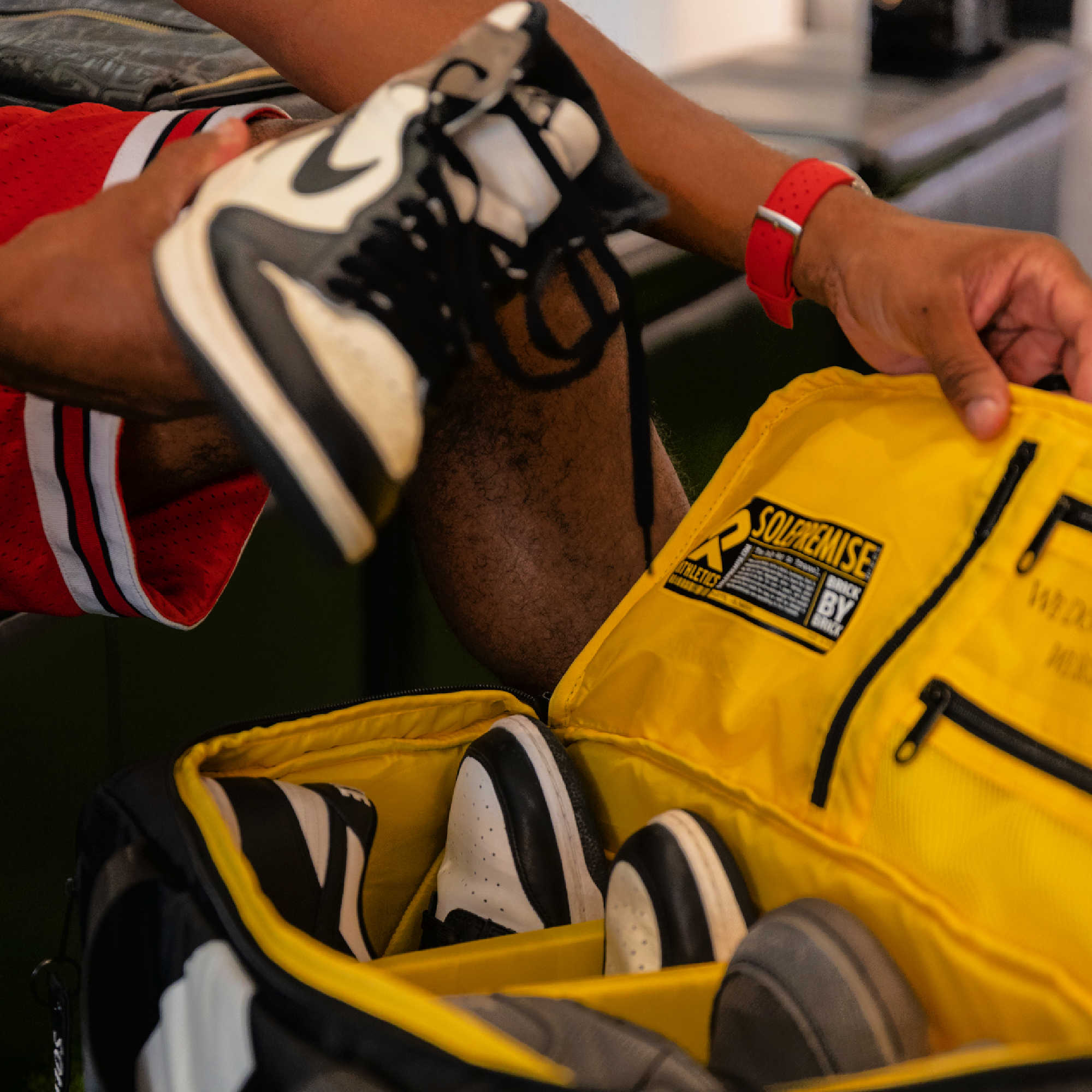 Black Sneaker Duffle Sole Premise