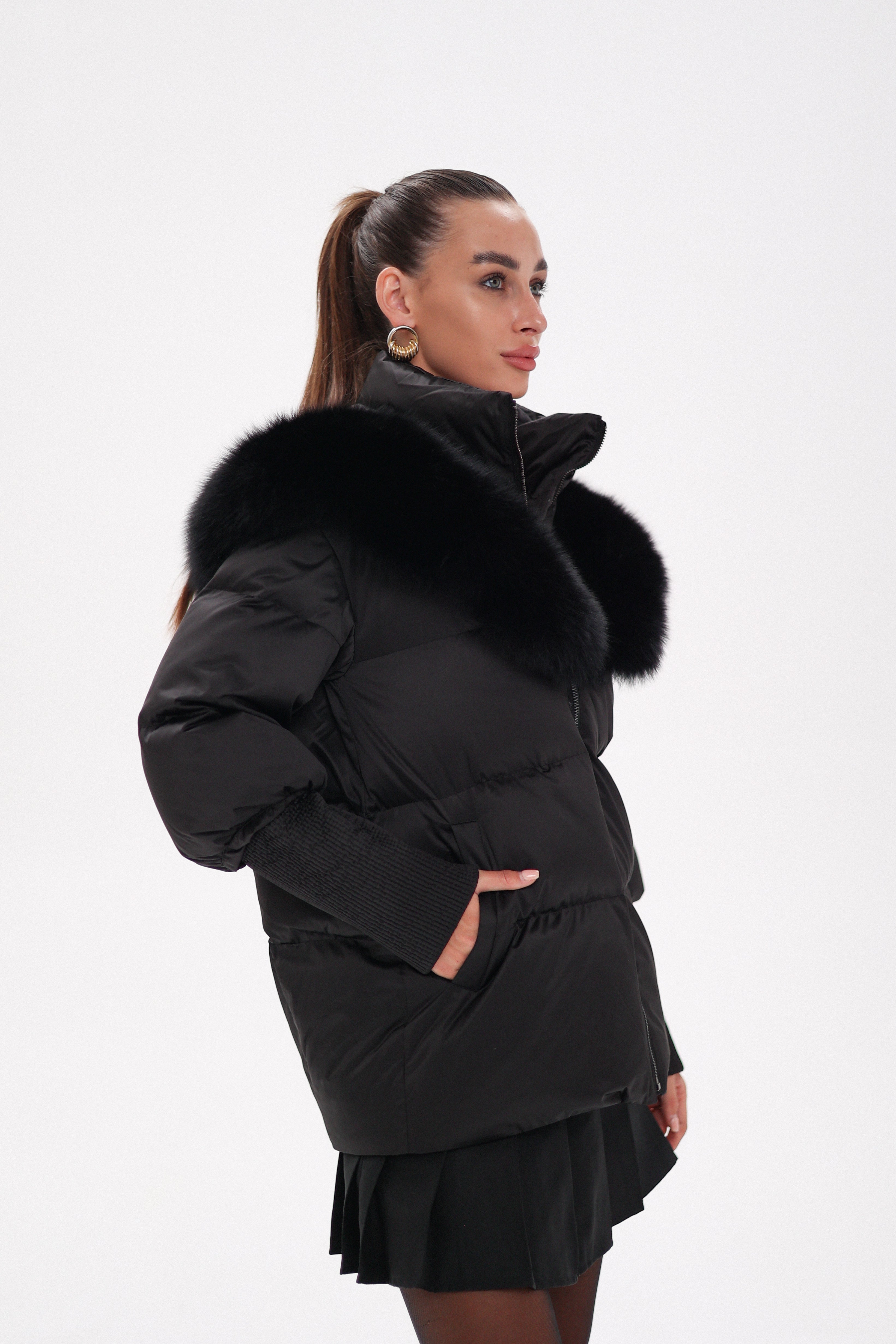 Amanda Genuine Fur Trim Down Fill Coat Alaska® Outerwear Company