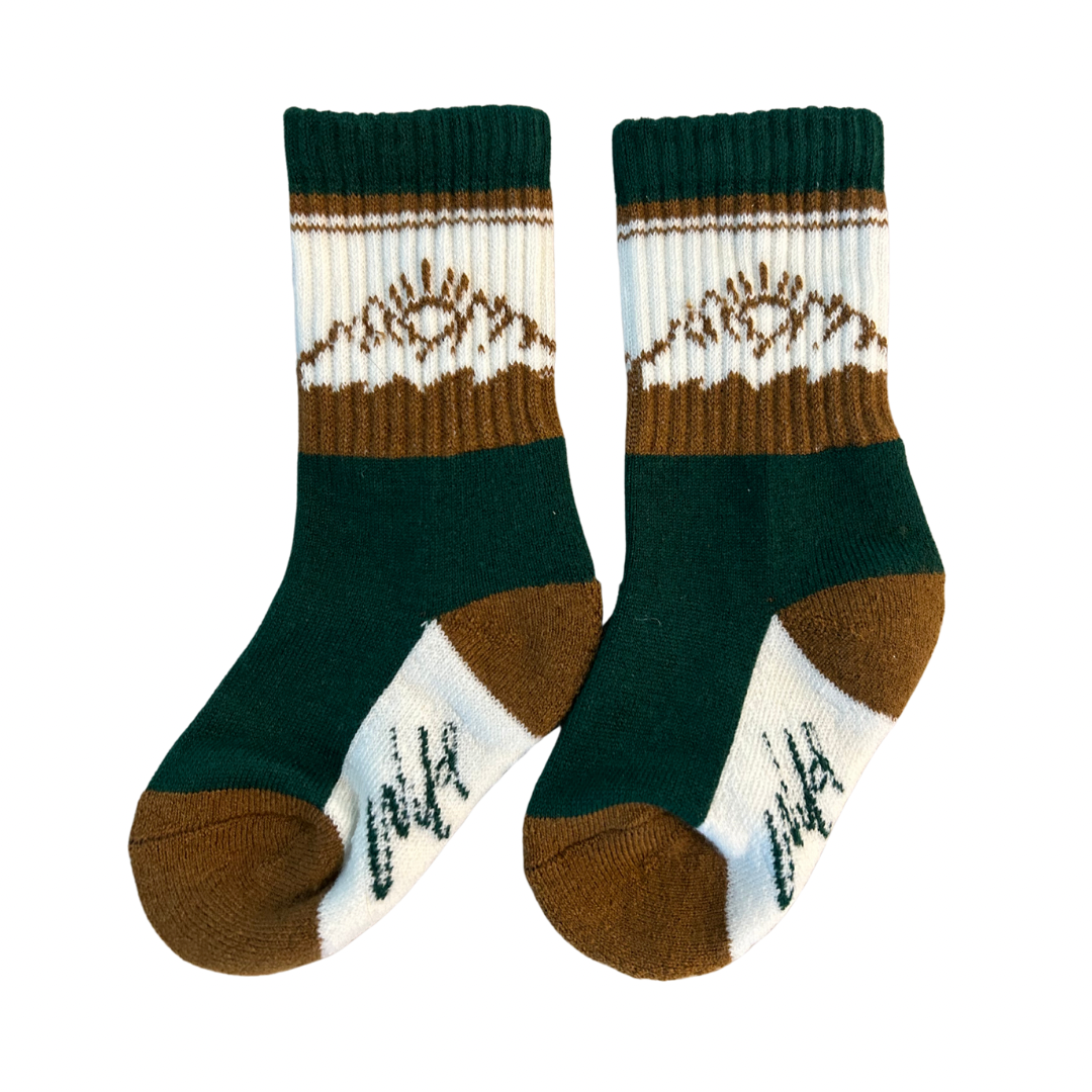 Green Boot socks “Wild” Merino Wool Keep the Littles Wild