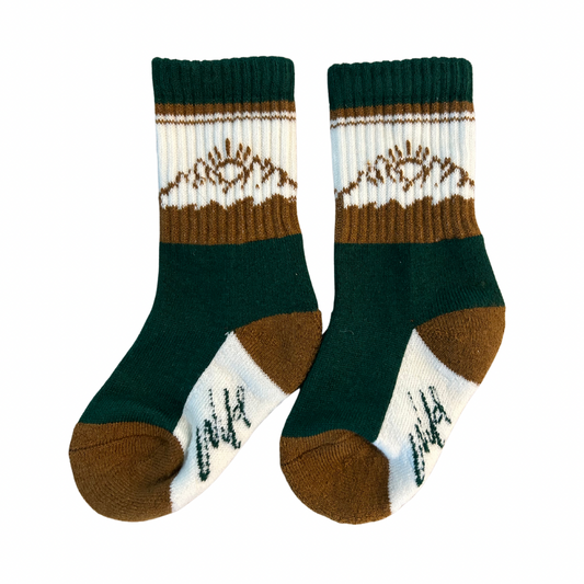 Green Boot socks “Wild” Merino Wool Keep the Littles Wild