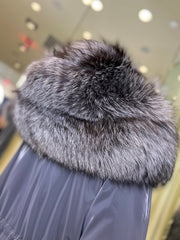 Genuine Silver Fox Fully Lined Hood Rabbit Insulated Parka Alaska® Outerwear Company