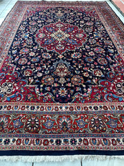 Persian Mashhad Hand Knotted Wool Area Rug 9’9” x 13’3” Rugistan