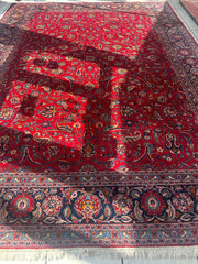 Incredible Persian Kashan All Over Wool Rug 10’2” x 14’ Rugistan