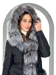 Genuine Silver Fox Fur Rabbit Fur Insulated Parka Alaska® Outerwear Company