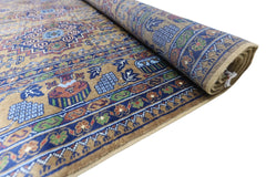 Hand-Knotted Zerkhaki Afghan Wool Area Rug – 6'7" x 9'7" | Rich Brown Tones, Durable Craftsmanship Rugistan