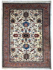 Hand-Knotted Vintage Afghani Serapi Wool Rug – 10'10" x 15'10" – Elegant Traditional Area Rug Rugistan