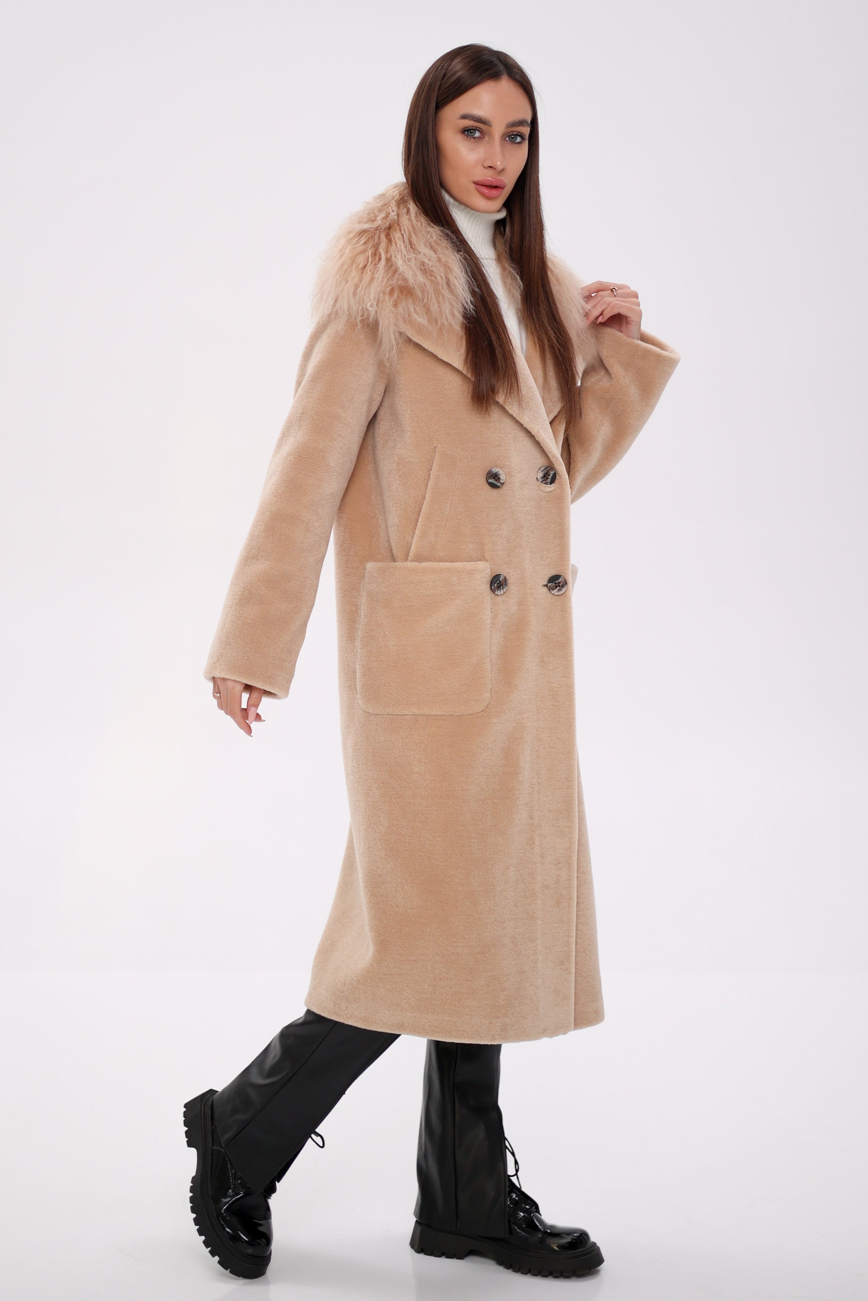 Genuine Lama Fur Virgin Wool Coat Alaska® Outerwear Company