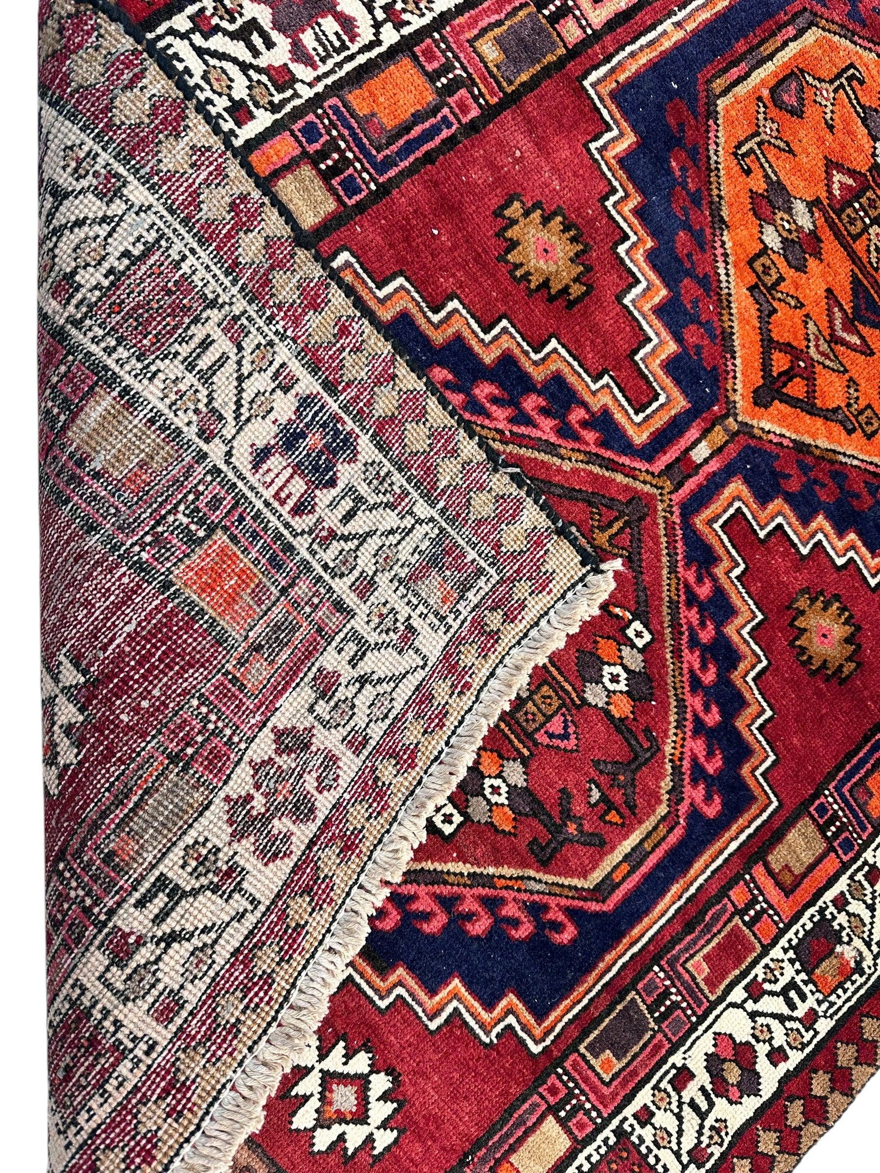 Vintage Persian Sarab Wool Runner Rug 3’4 x 10’7” Rugistan