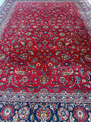 Incredible Persian Kashan All Over Wool Rug 10’2” x 14’ Rugistan