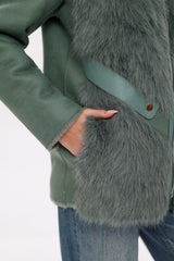 ⇆ Reversible Hooded Wool Blend Jacket Alaska® Outerwear Company
