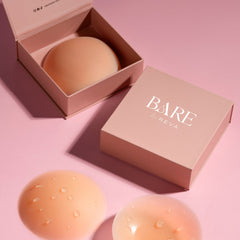 Bare Z Reva makeup compact on a pink background