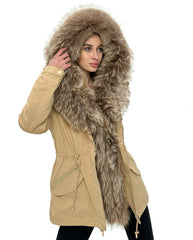 Genuine Silver Fur Trim Parka with Rabbit Fur Insulation Alaska® Outerwear Company