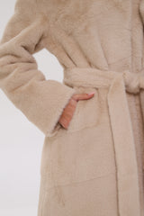 Faux Mink Effect Fur Hooded Coat Alaska® Outerwear Company