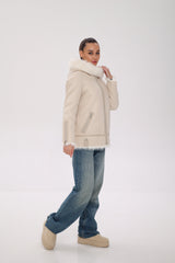 ⇆ Reversible Hooded Wool Blend Jacket Alaska® Outerwear Company
