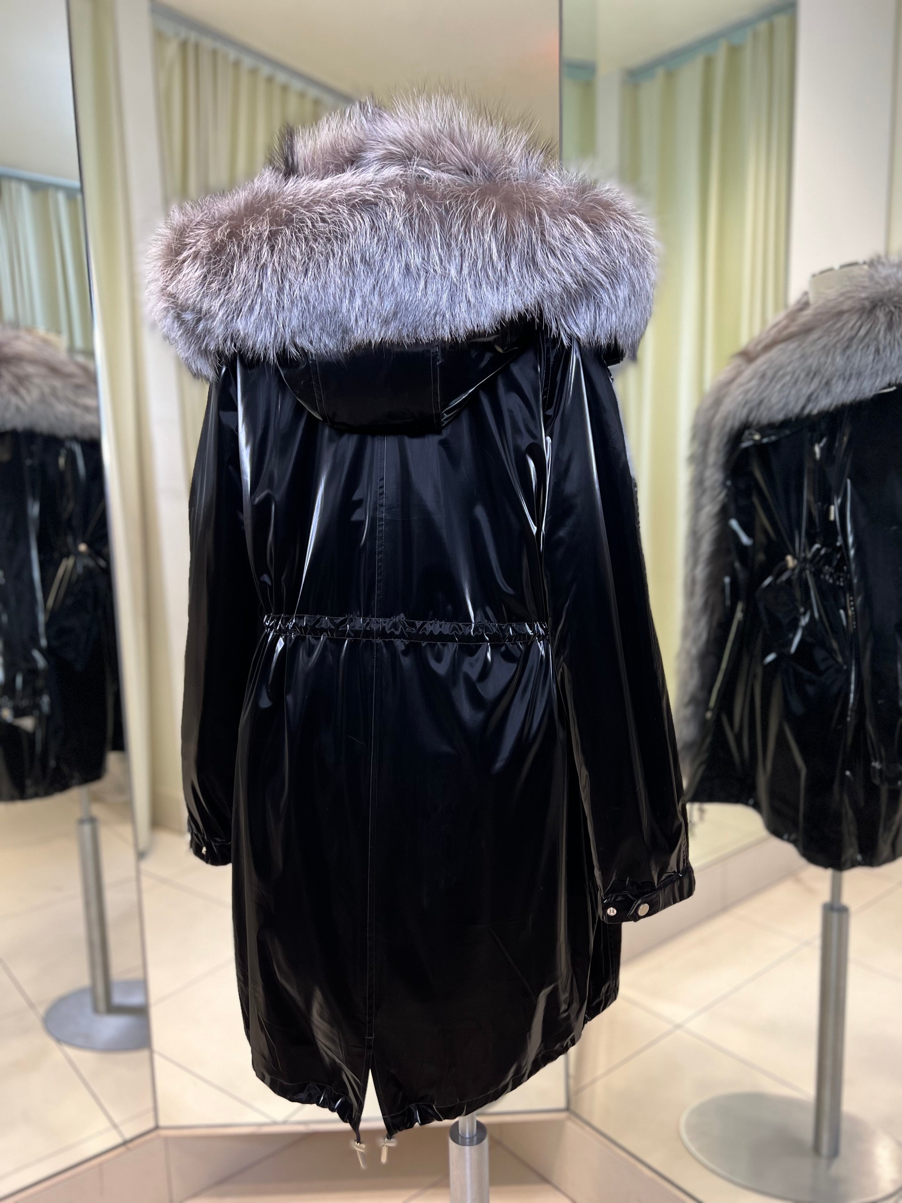 Genuine Silver Fox Fully Lined Hood Rabbit Insulated Parka Alaska® Outerwear Company