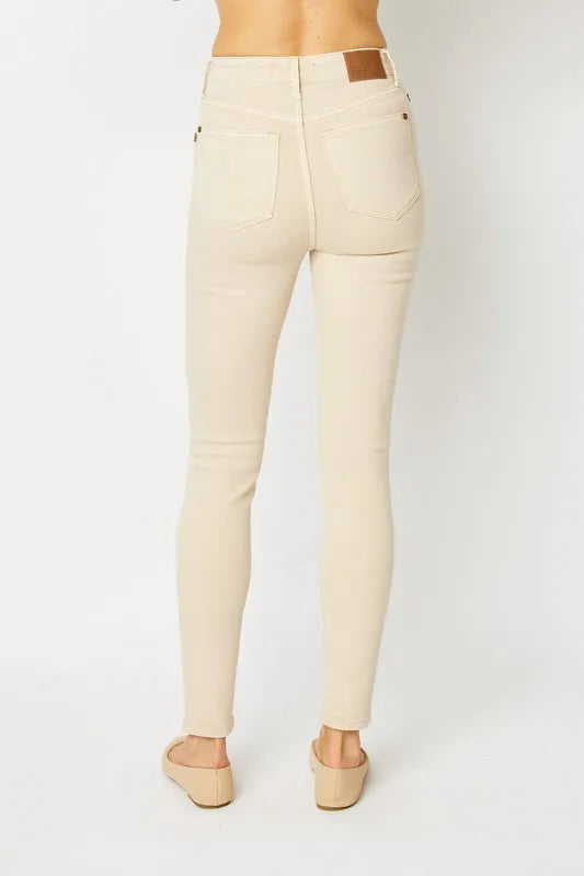 Beige pants on a white background
