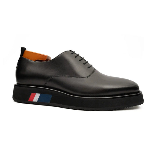 Black Calfskin Oxford Shoes