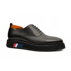 Black Calfskin Oxford Shoes