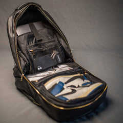 Black Leather Daily Commuter Bag XL Sole Premise