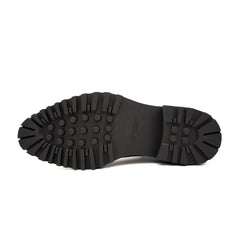 Black Leather Platform Chelsea