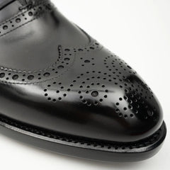 Black Men's Goodyear Welted Brogue Leather Shoes