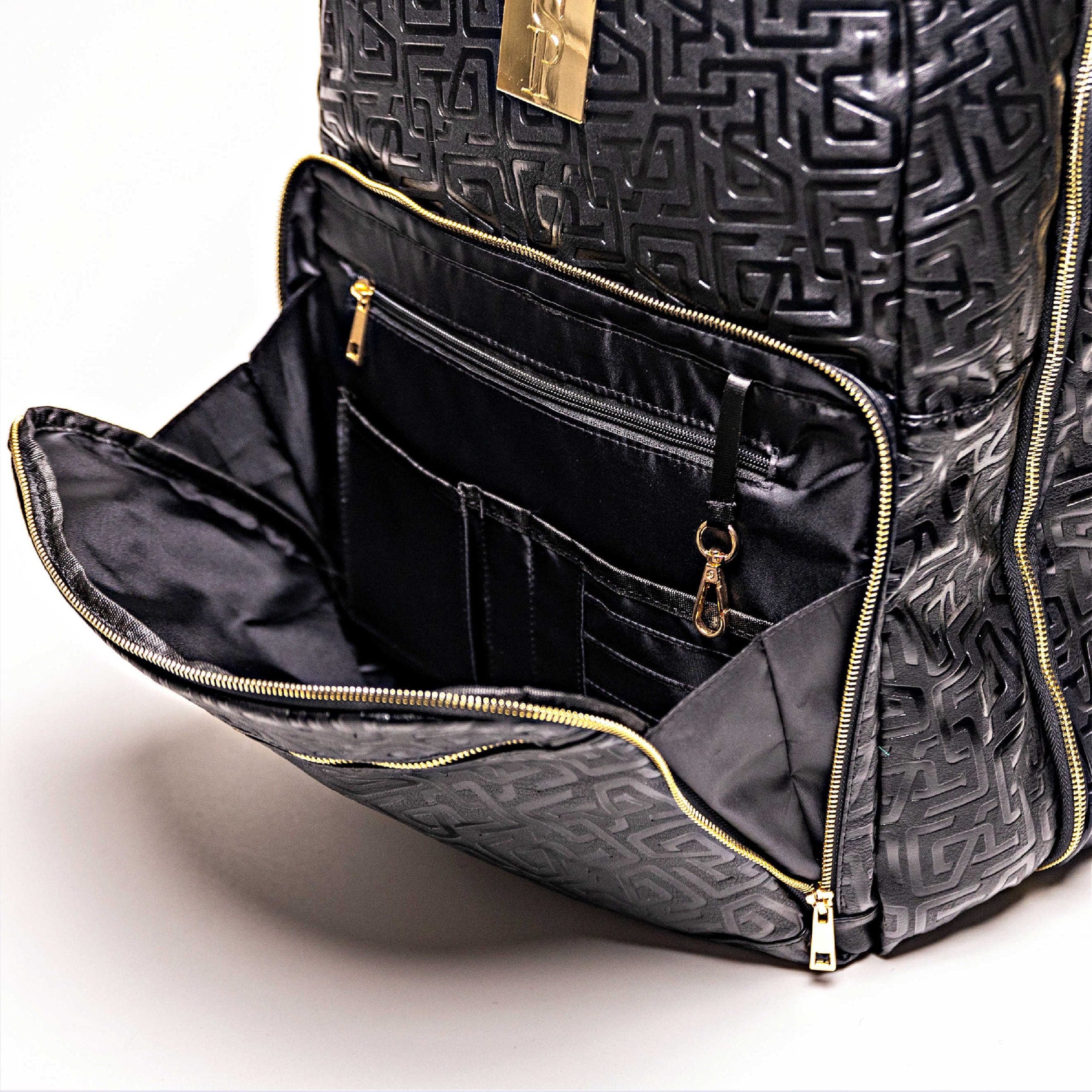 Black Monogram Leather Commuter Bag Sole Premise