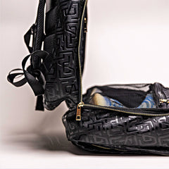 Black Monogram Leather Commuter Bag Sole Premise