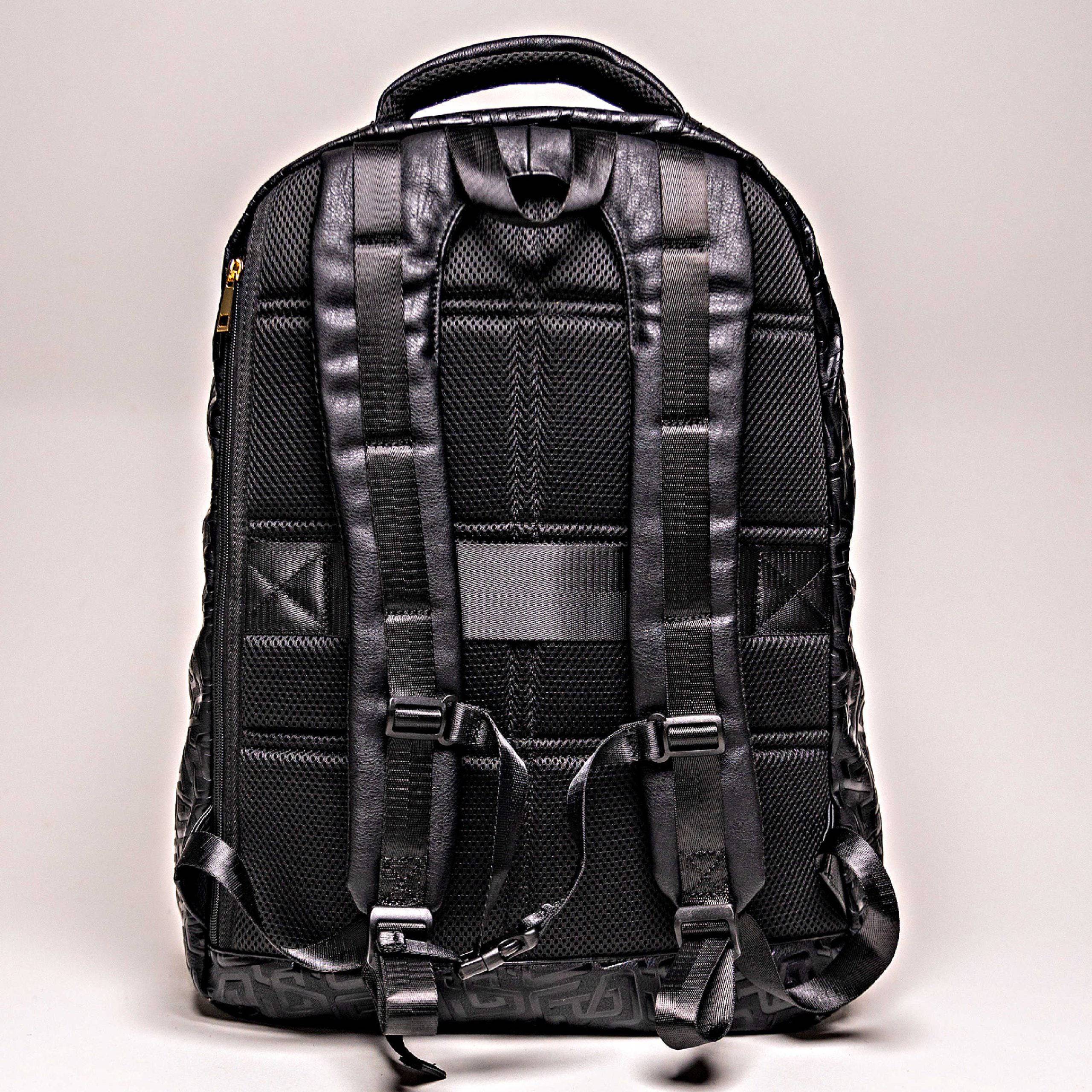 Black Monogram Leather Commuter Bag Sole Premise