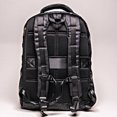 Black Monogram Leather Commuter Bag