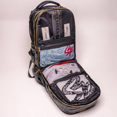 Black Monogram Leather Patented Carry-On Backpack Sole Premise